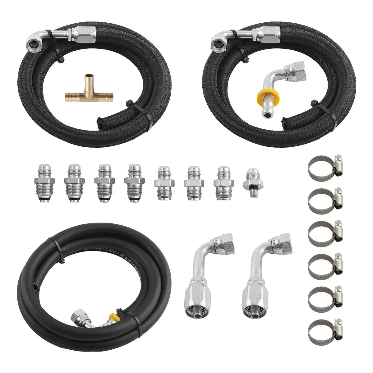 Power Steering Hose Hookup Kit for Universal Power Brake Booster Truck