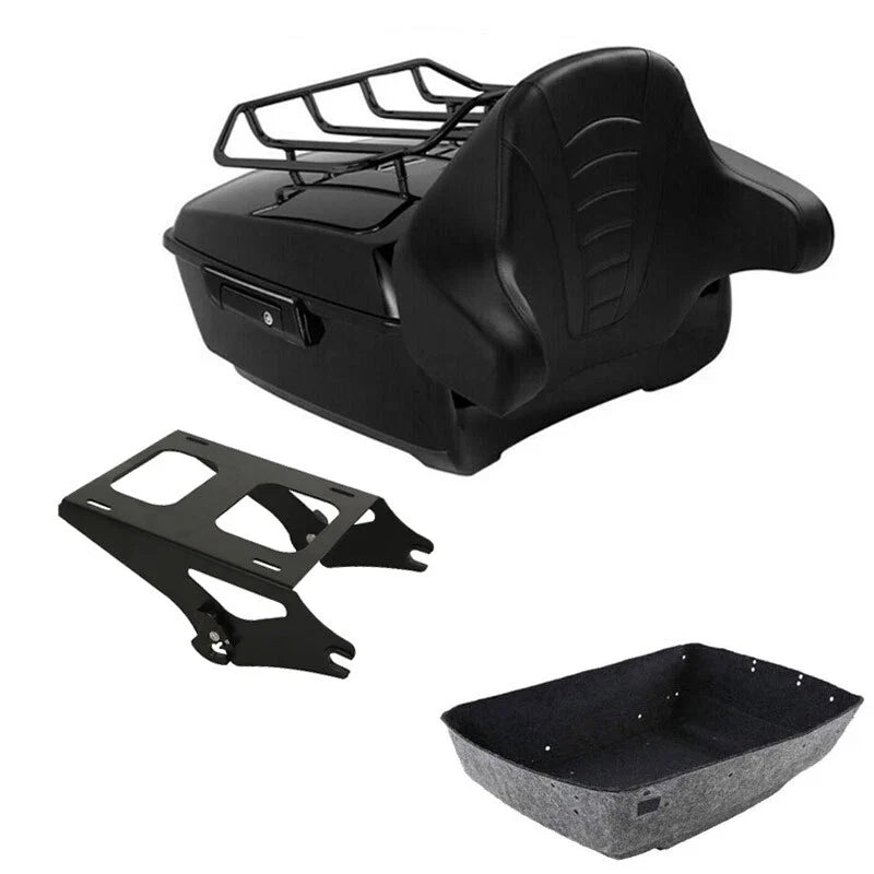 Luggage Rack with Backrest Pad for Harley Touring 2014-2026