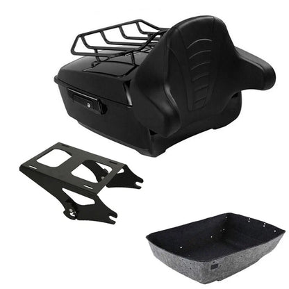 Luggage Rack with Backrest Pad for Harley Touring 2014-2026