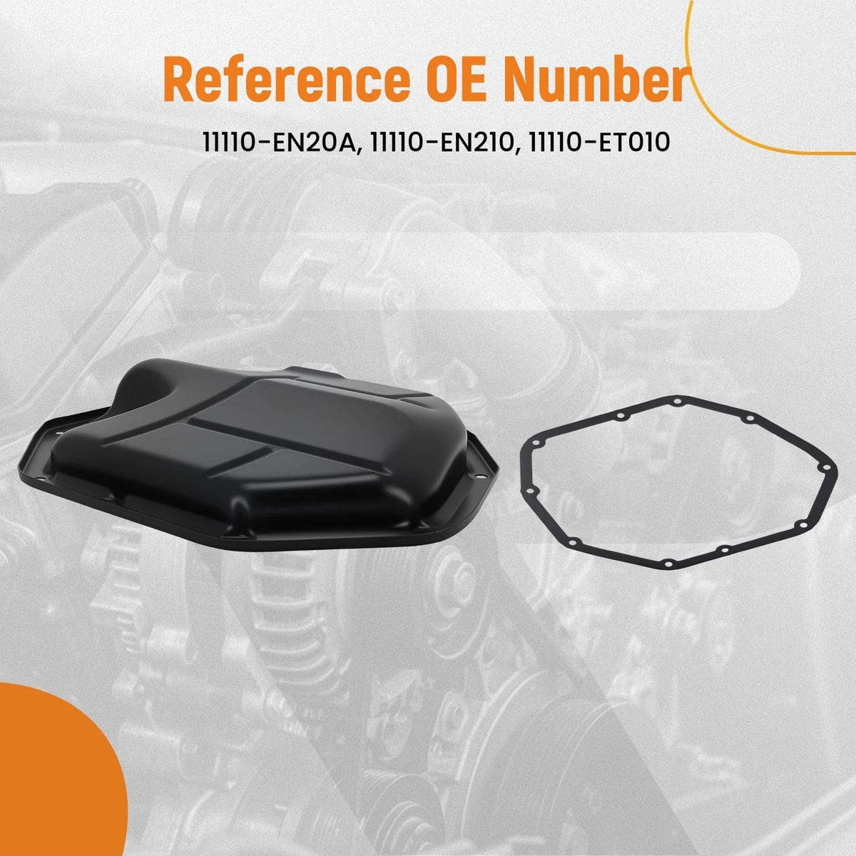Engine Oil Pan Assembly & Gasket for Cube, Sentra Nissan (2007-2014)