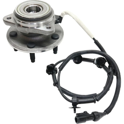 2000-2002 Ford Ranger Front Wheel Hubs Left & Right with Bearing & Sensor