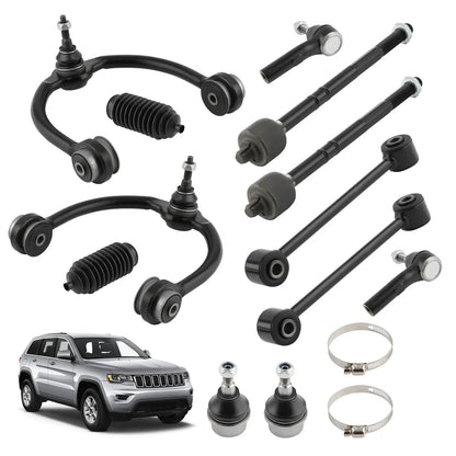 12PC Front Upper Control Arm and Ball Joint Set for Jeep Commander 2005-2010