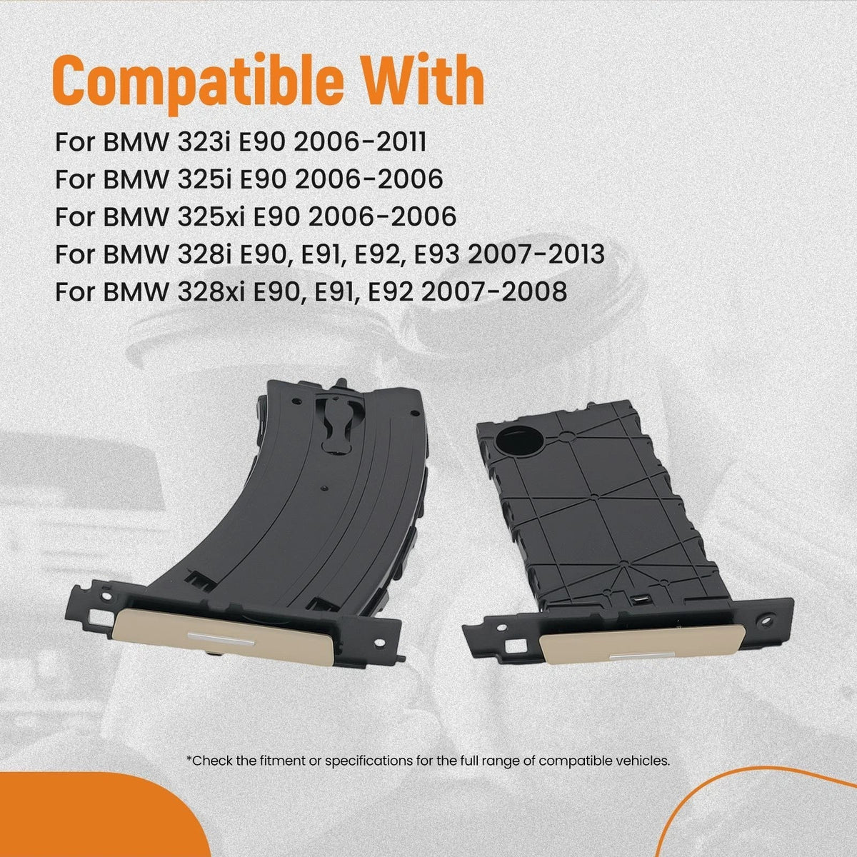Cup Holder Pair for 323i 325i 328i 335i M3 E90 E92 E93 (2006–2013)