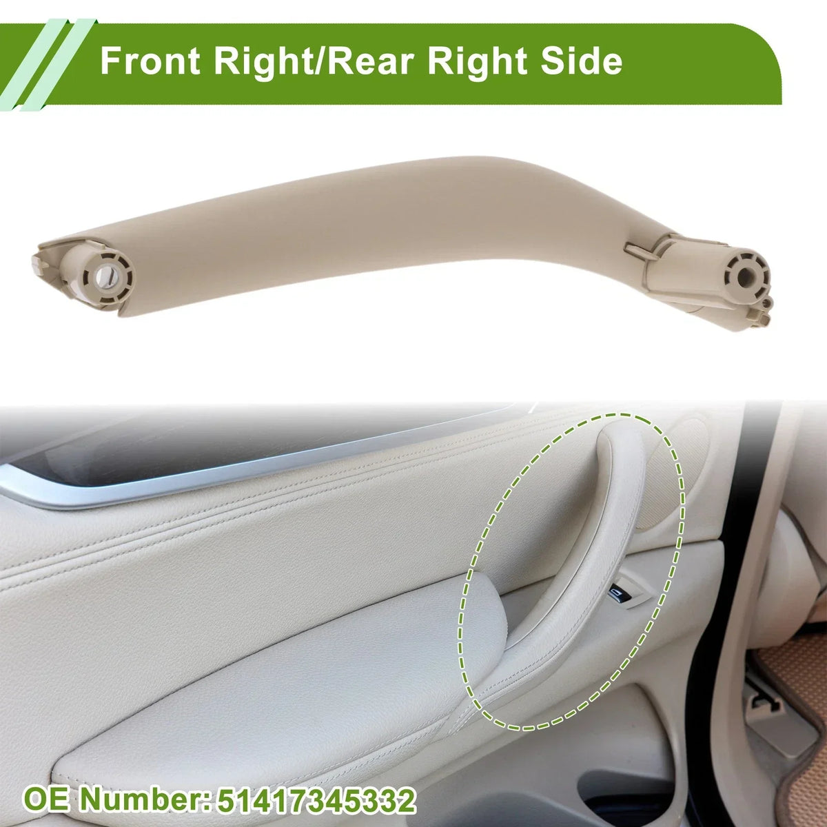 Front Right Door Handle Cover for BMW X5 (2014-2018)