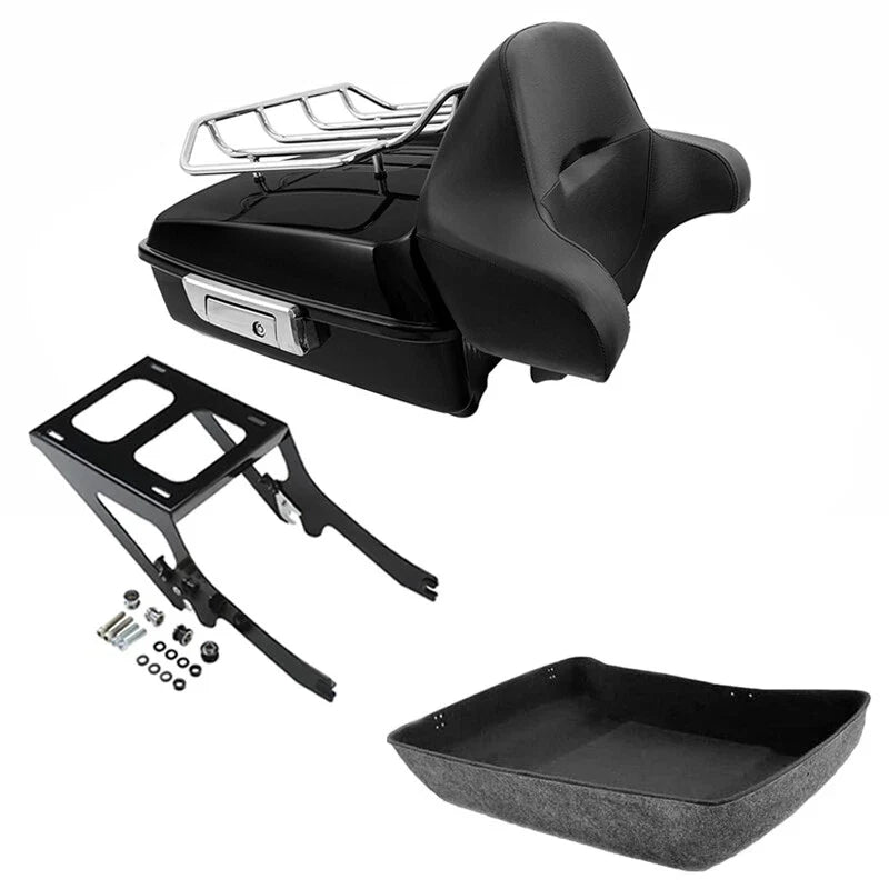 Chopped Trunk Backrest Rack Mount for Harley 2018-2026