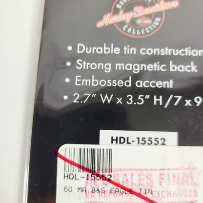 Eagle Tin Magnet for Harley-Davidson - Custom Shape, 2.7 x 3.5