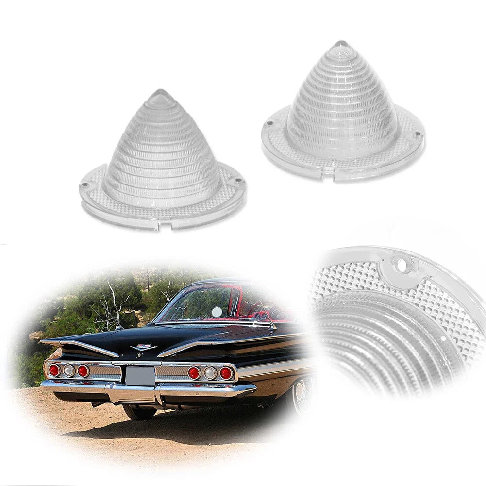 2PC Clear Lens Rear Backup Light for Chevrolet Impala Bel Air Biscayne