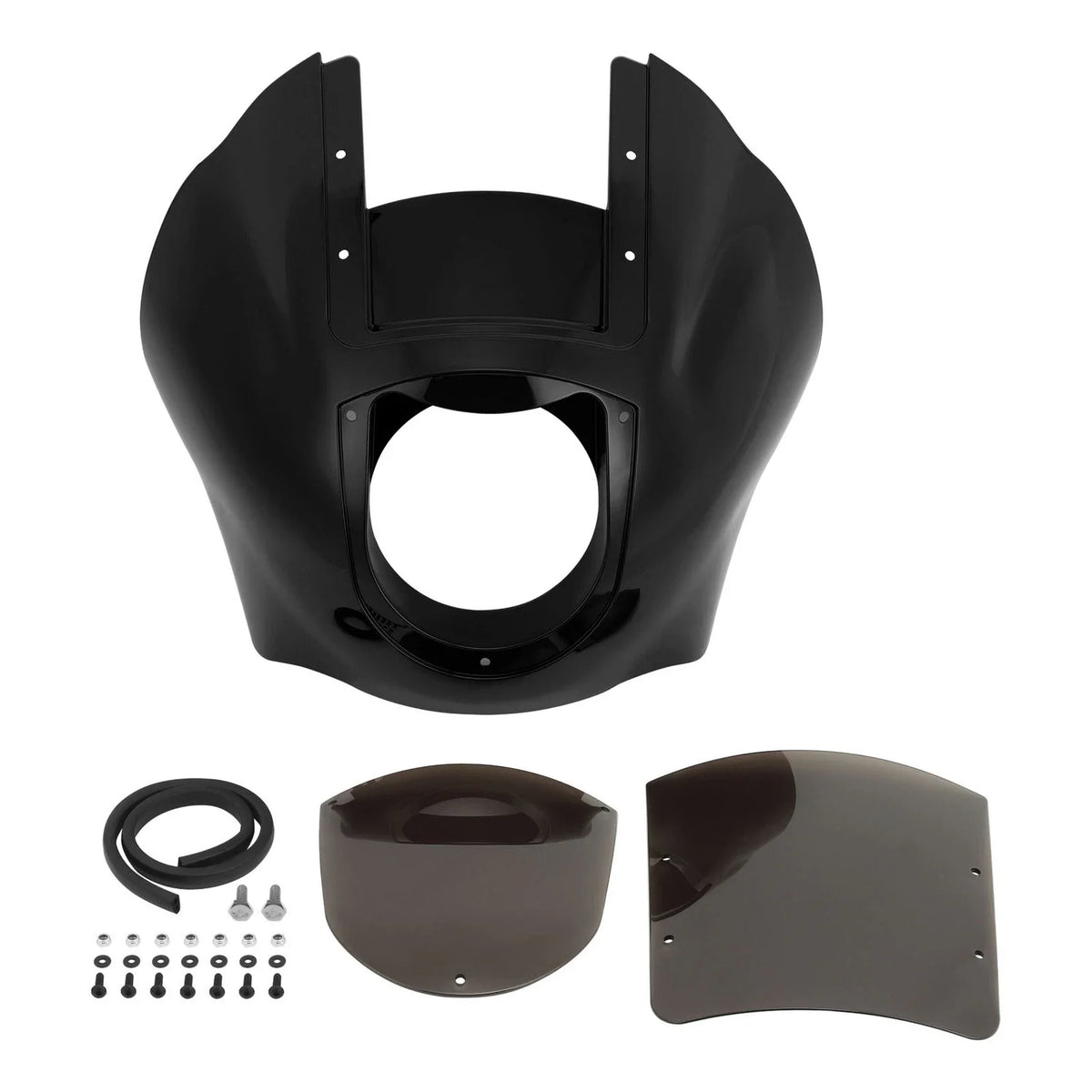 Quarter Headlight Fairing Windscreen for Harley Sportster Dyna (39mm Clamps)