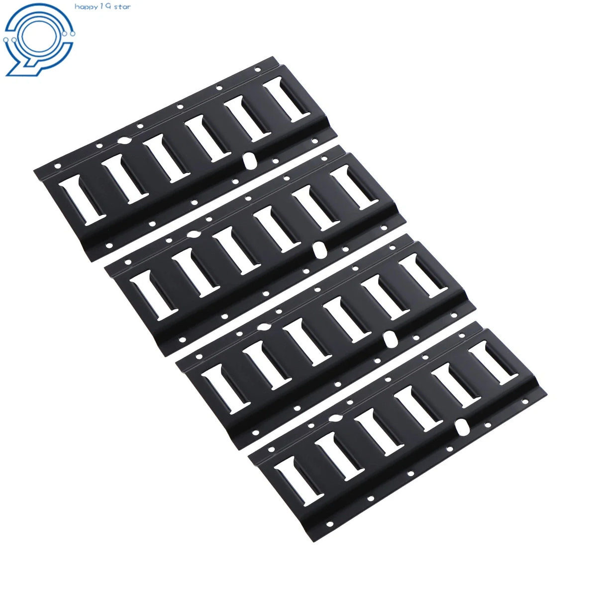 Set of 4 E-Tracks for Cargo Tie Down Rails in Pickup Trucks RV (1 ft)