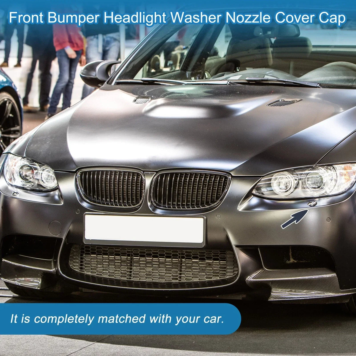 Front Left Bumper Washer Nozzle Cover for BMW M3 2008-2013