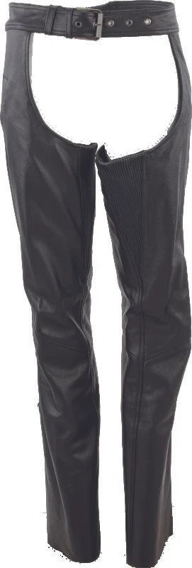 Leather Chaps for Kuryakyn River Road Women's Medium (Black)