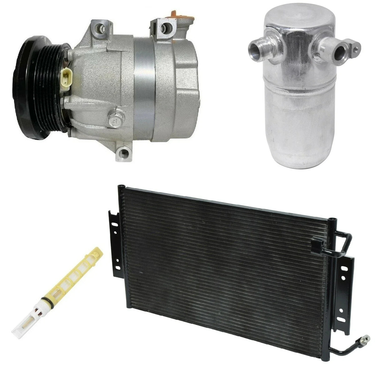 AC Compressor Kit w Condenser for Chevrolet Malibu 3.1L (2003–2005)