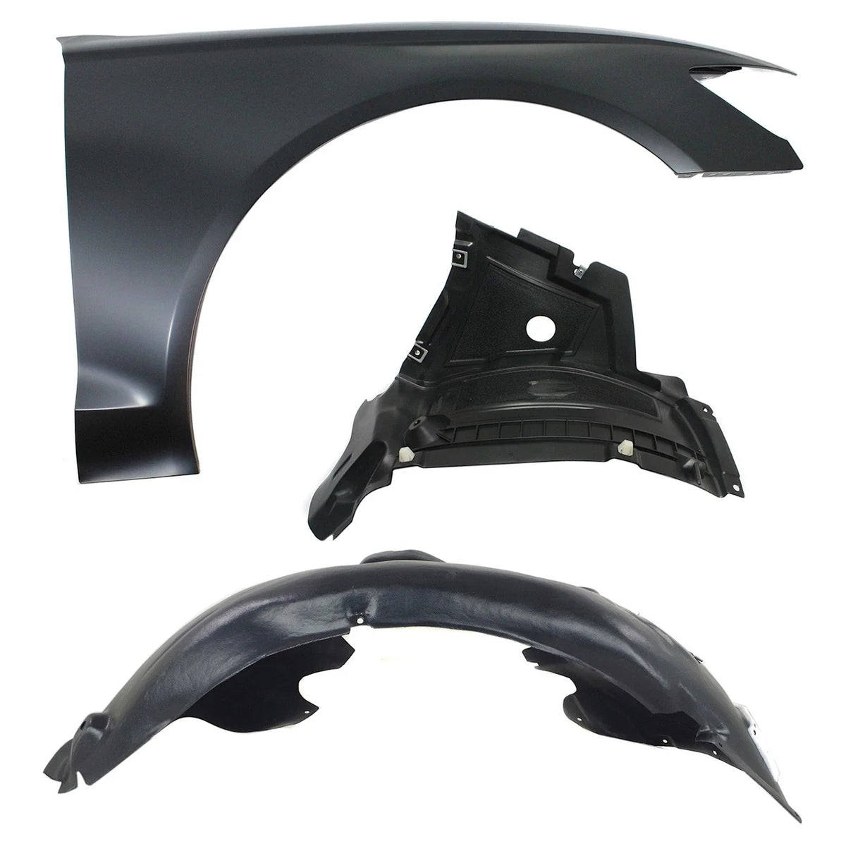 Fender for Audi A6 (2012–2015) Front Right, Steel, Primed, Signal Hole