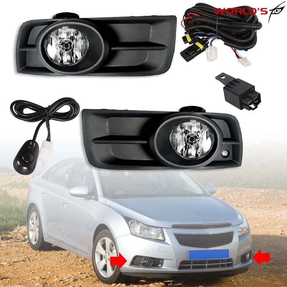 Chrome Fog Lights for Chevy Cruze (2010–2014)