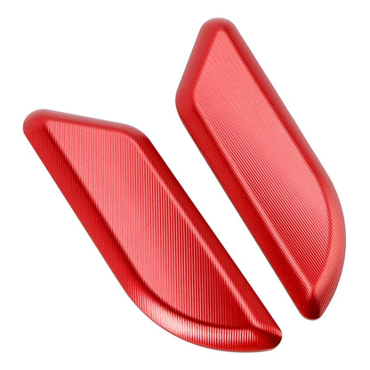 Billet Red Mirror Block Off Plates for Ducati 959 1299 Panigale (2015–2019)