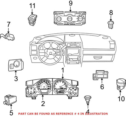 Ignition Push Start Switch for Jeep Grand Cherokee (2011-2021)