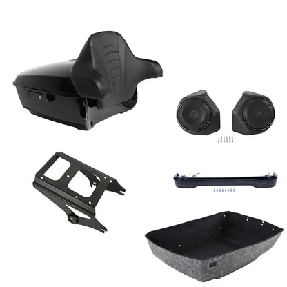 Trunk Speakers with Backrest Mount for Harley Road Glide 2009-2013