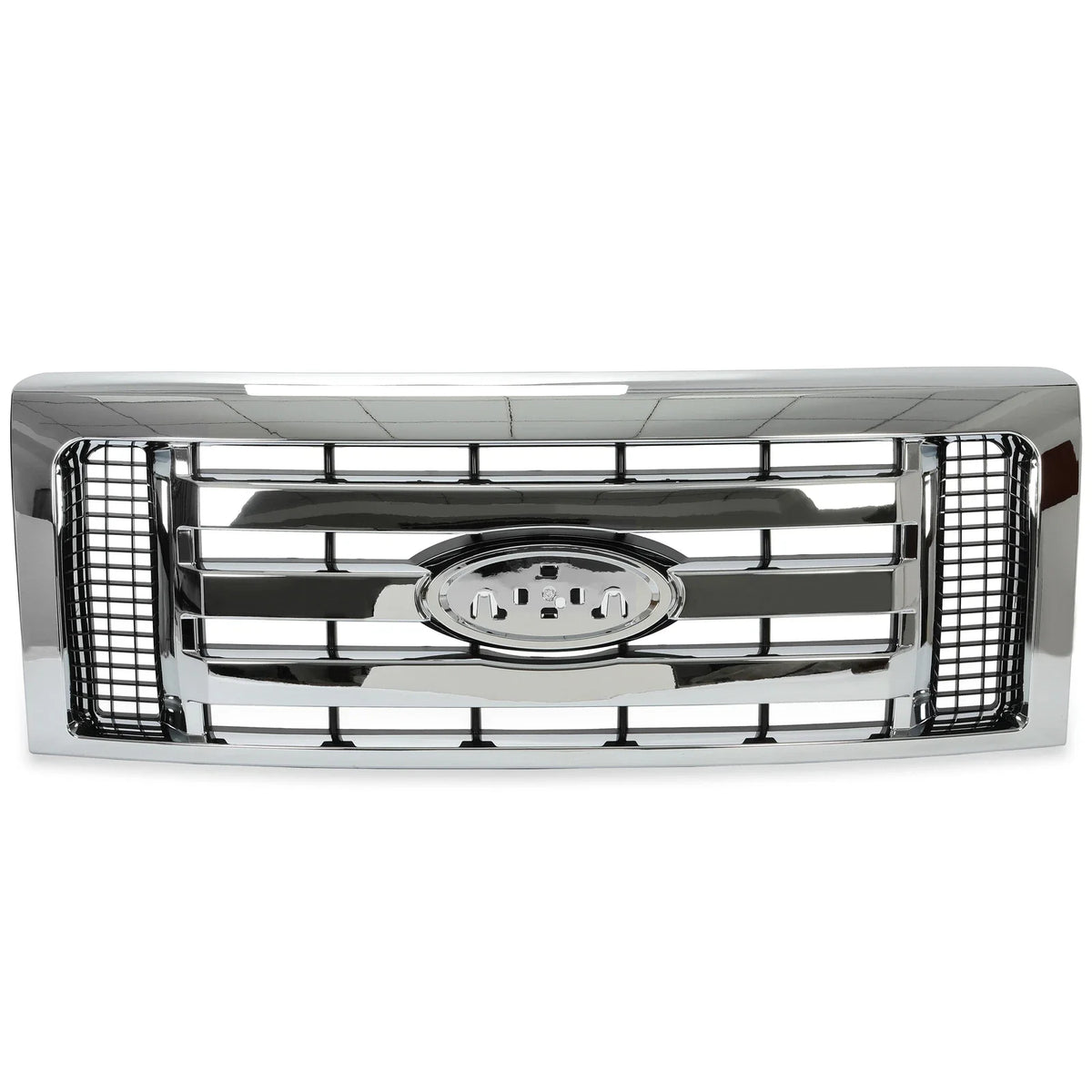 Front Upper Bumper Grille Grill Chrome for Ford F-150 XLT (2009–2014)