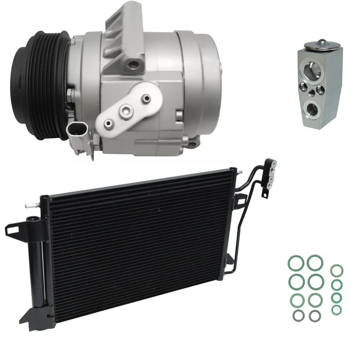 A/C Compressor Kit with Condenser for Ford Fusion 2.3L 3.0L (2009–2012)