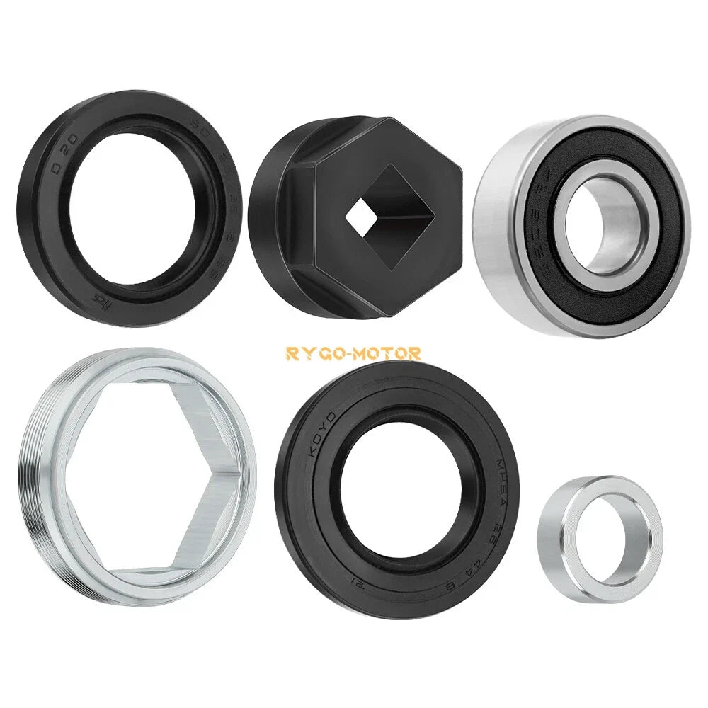 Steering Stem Bearing Seal Holder Nut & Tool Kit for Yamaha Kodiak 400 450 700 (1993–2020)