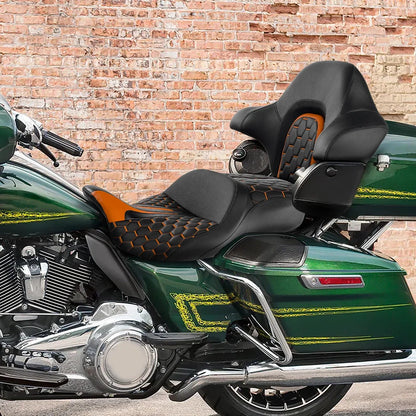Backrest Pad for Passenger Seat on Harley Road Glide Touring 2014-2023