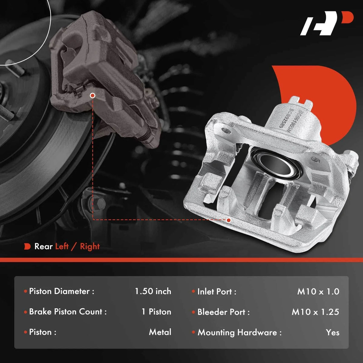 Rear Driver Side Brake Caliper for Honda Element 2003-2011 Acura TL 1999-2008