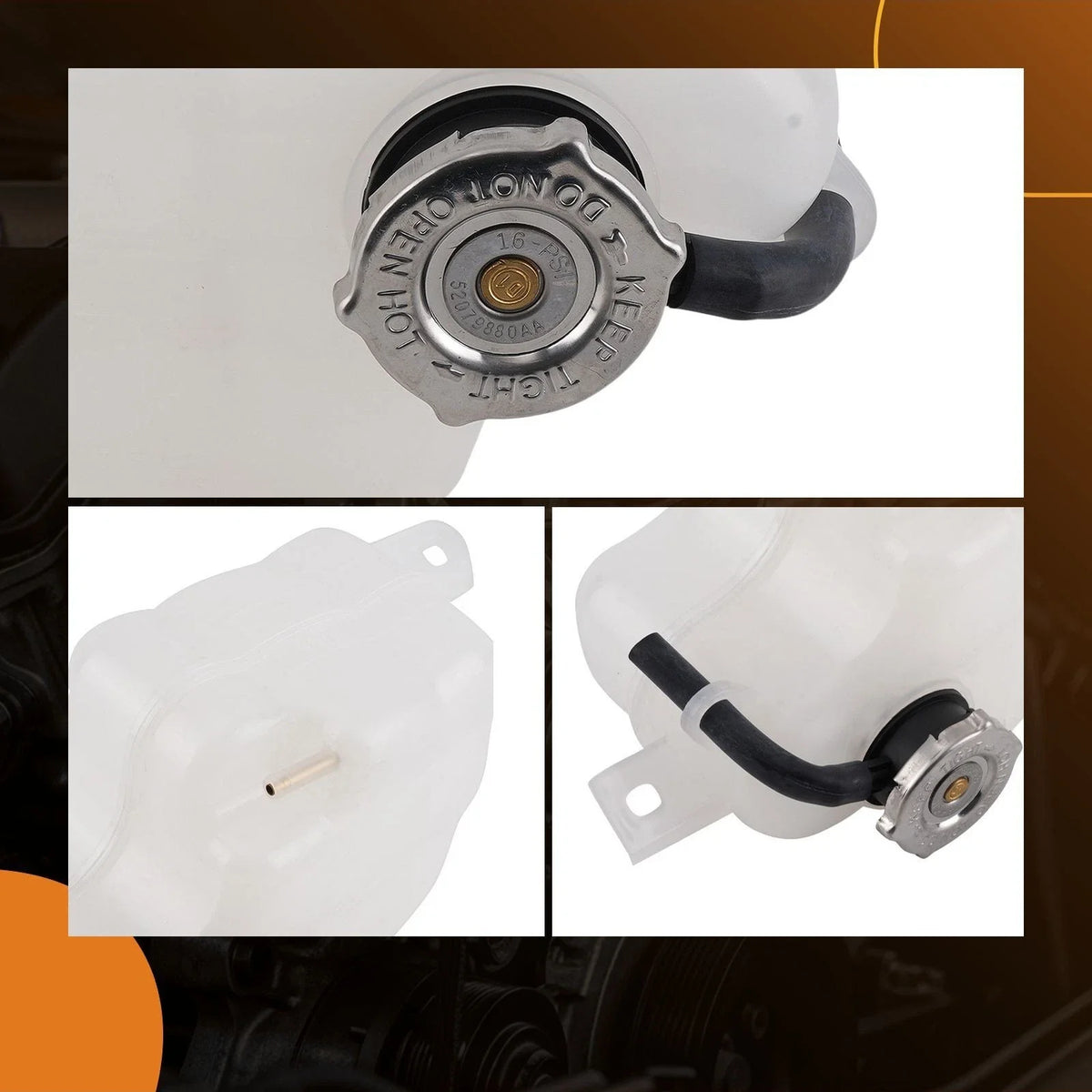 Coolant Tank Bottle w/ Cap for Dodge Journey 2009-2019 FRT1308C603-453