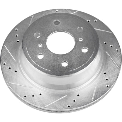 Rear Brake Pad & Disc Kit, Cross-drilled for 2007–2013 Chevy Silverado 1500