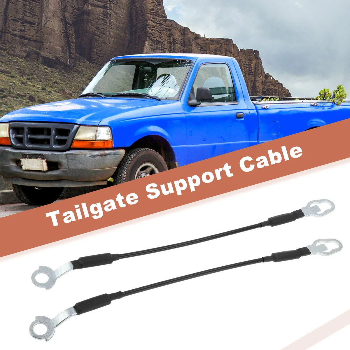 Tailgate Support Cables No.38505/E4TZ9843052A for Ford Ranger (1983–1992)