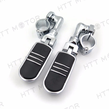 Adjustable Foot Pegs for Triumph Rocket/Suzuki (1.5" Chrome)