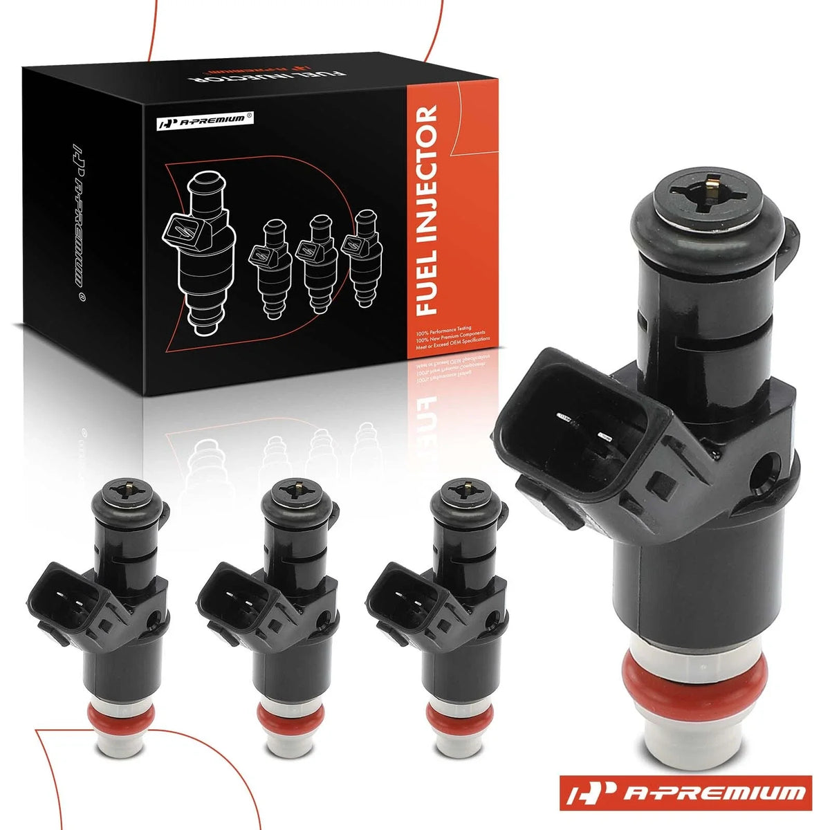 Set of 4 Fuel Injectors for Honda Fit (2007–2008) L4 1.5L