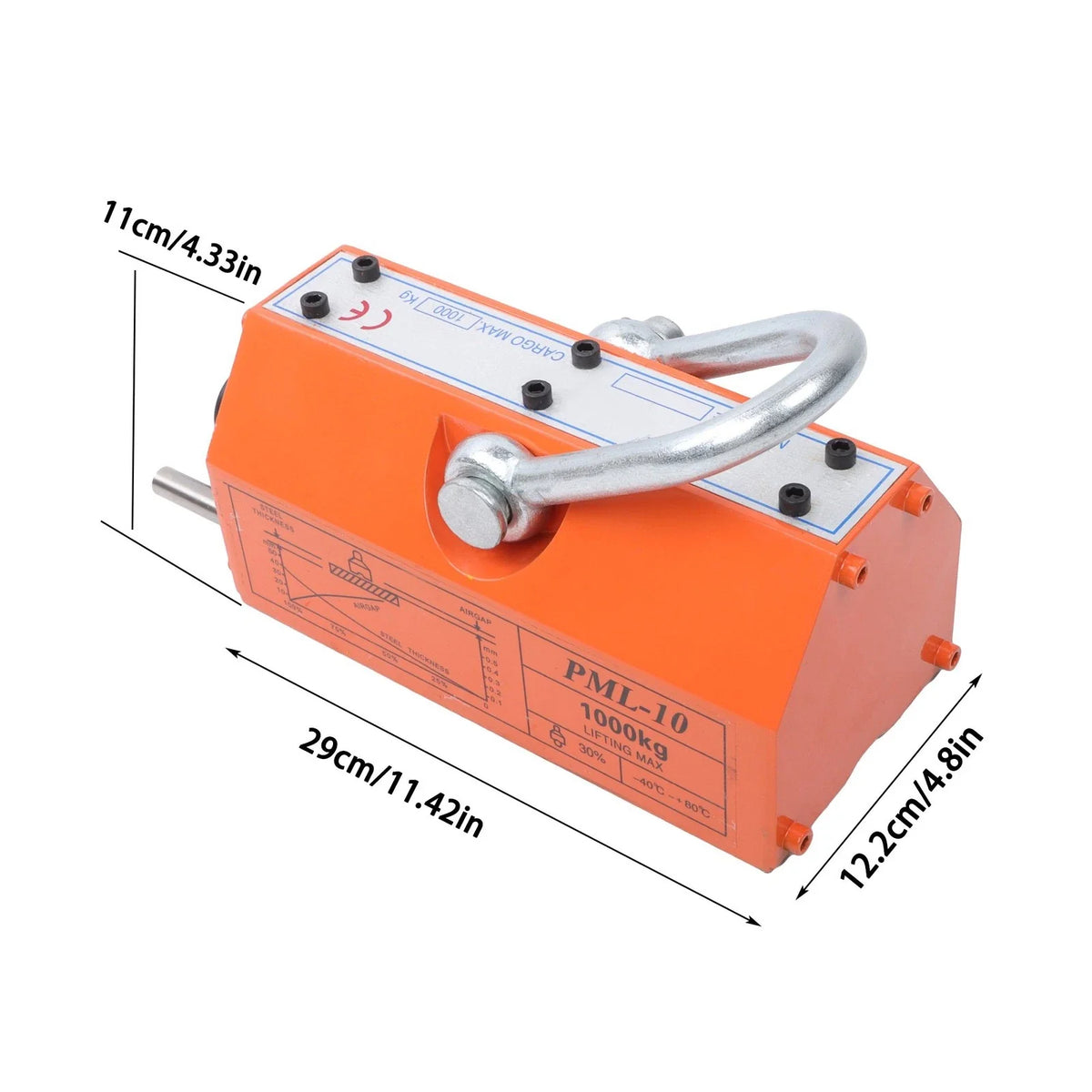 Neodymium Hoist Magnetic Lifter 2200Lbs/1000kg