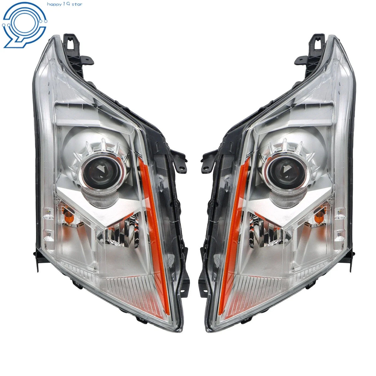 Halogen Projector Headlights Pair for Cadillac SRX (2010–2016)