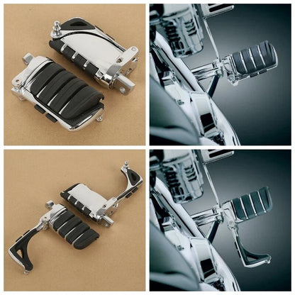 Chrome Male Mount Foot Pegs for Harley Touring Models (2014–2023)