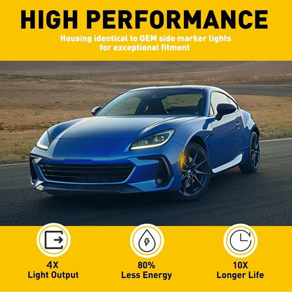 LED Strip Front Side Marker Lights for Toyota GR86 (2022-2024) Subaru BRZ