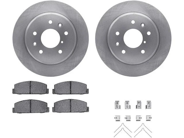Rear Brake Pad and Rotor Kit for Mazda RX7 (1986–1991) DF535BC