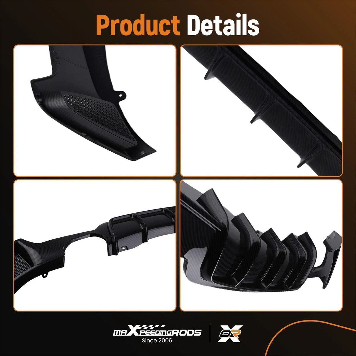 Rear Diffuser for BMW 4 Series F32 F33 F36 (2014–2020) M Performance