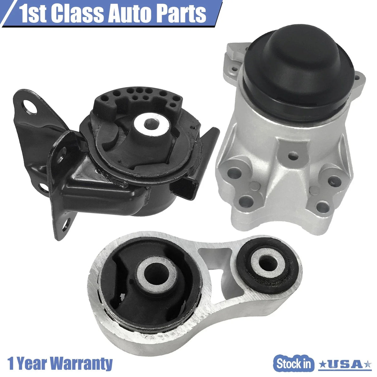 3PCS Engine Motor & Rear Torque Strut Mount for Mazda CX-9 (2010–2012)