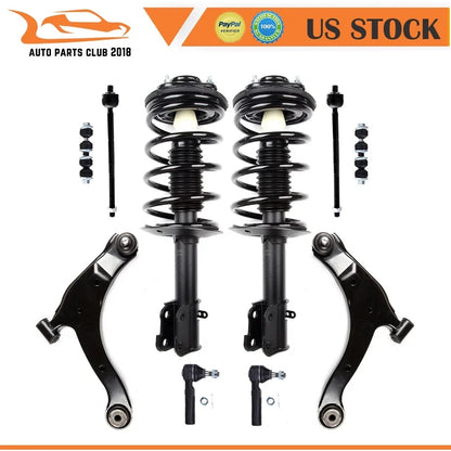 Front Struts, Sway Bar, Tie Rods & Control Arms for 2000-2005 Dodge Neon