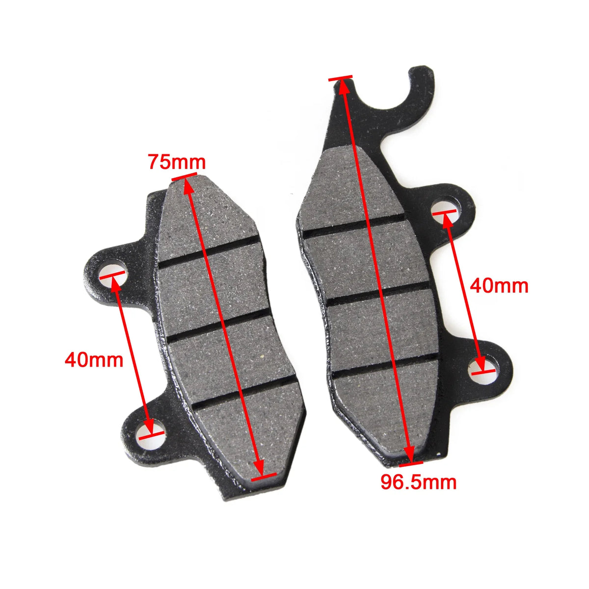 2 Pairs Brake Pads for Kazuma Jaguar 500CC (2000–2023)