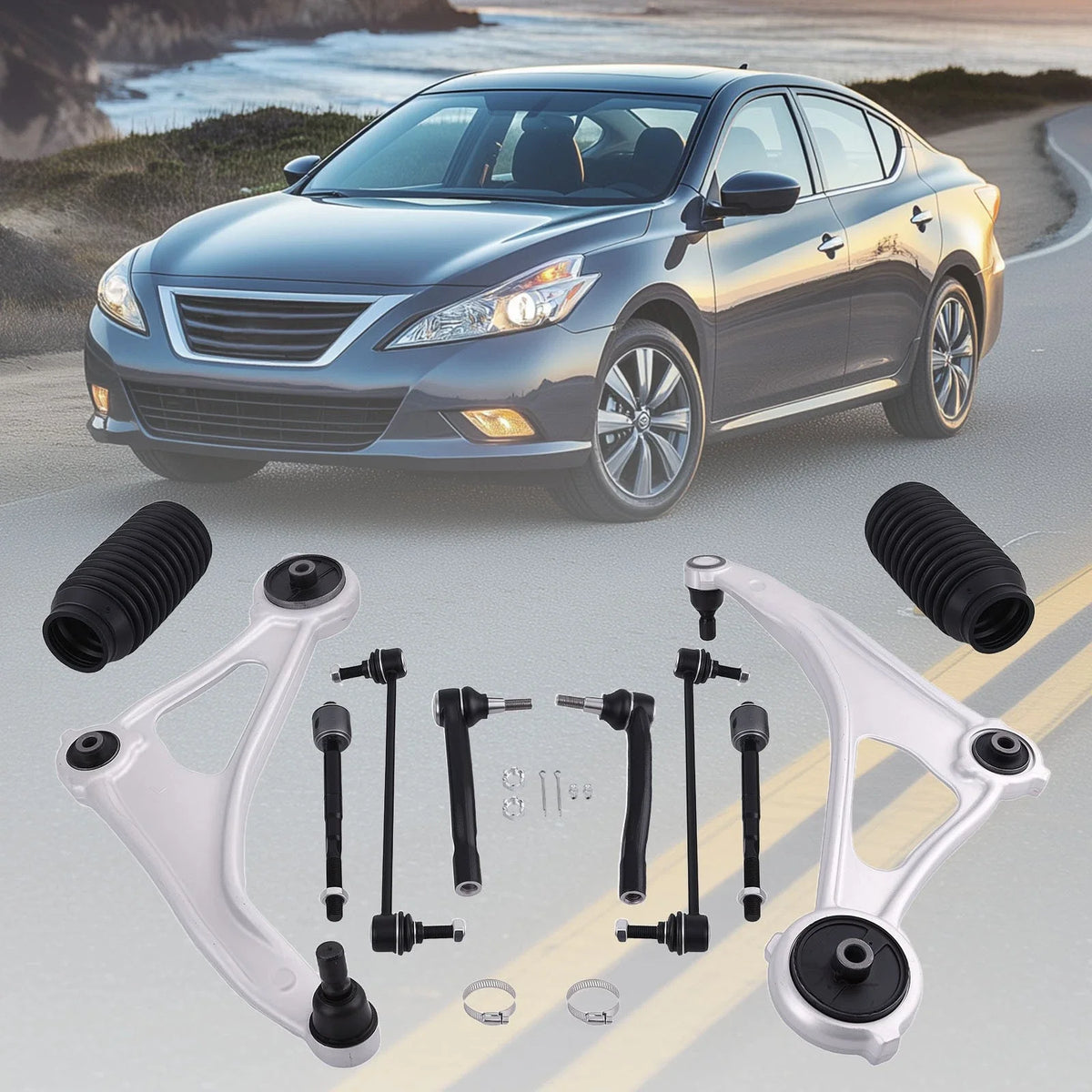 Lower Control Arms & Tie Rod for Nissan Altima 2013-2014
