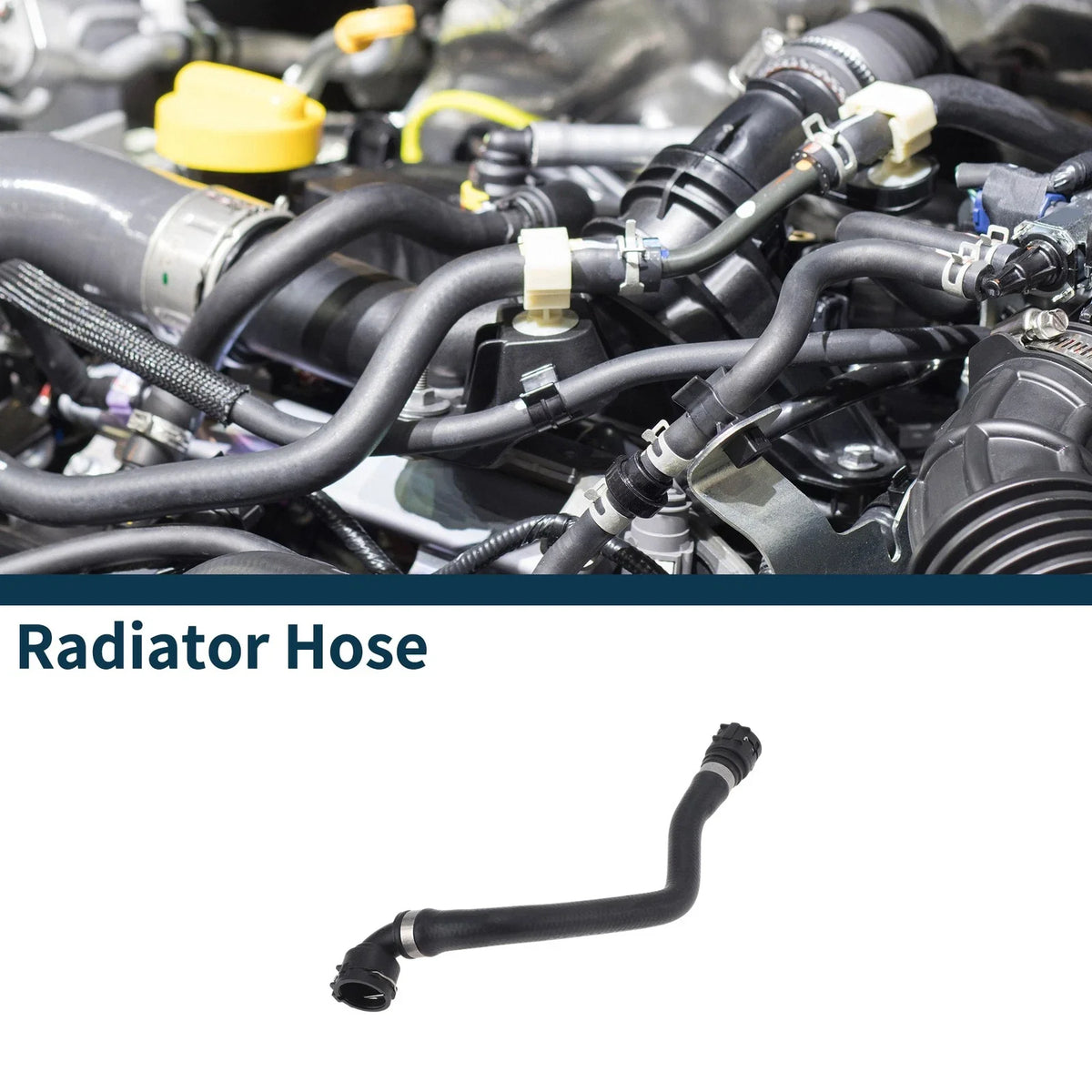 Radiator Hose for Audi Q5 (2013–2016) No. 8R0819334AC Rubber