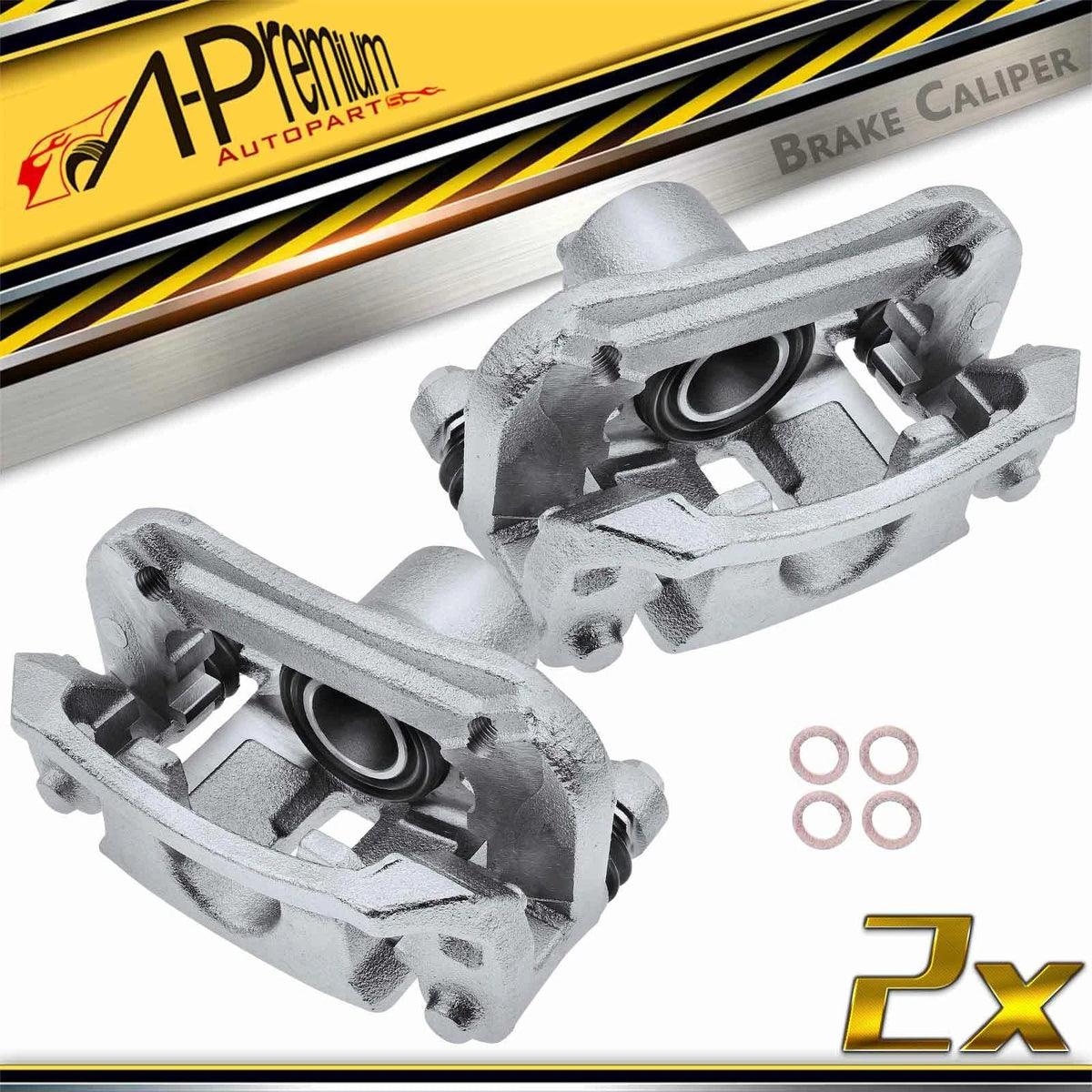 2X Rear Brake Caliper with Bracket for Kia Rondo (2009–2012)