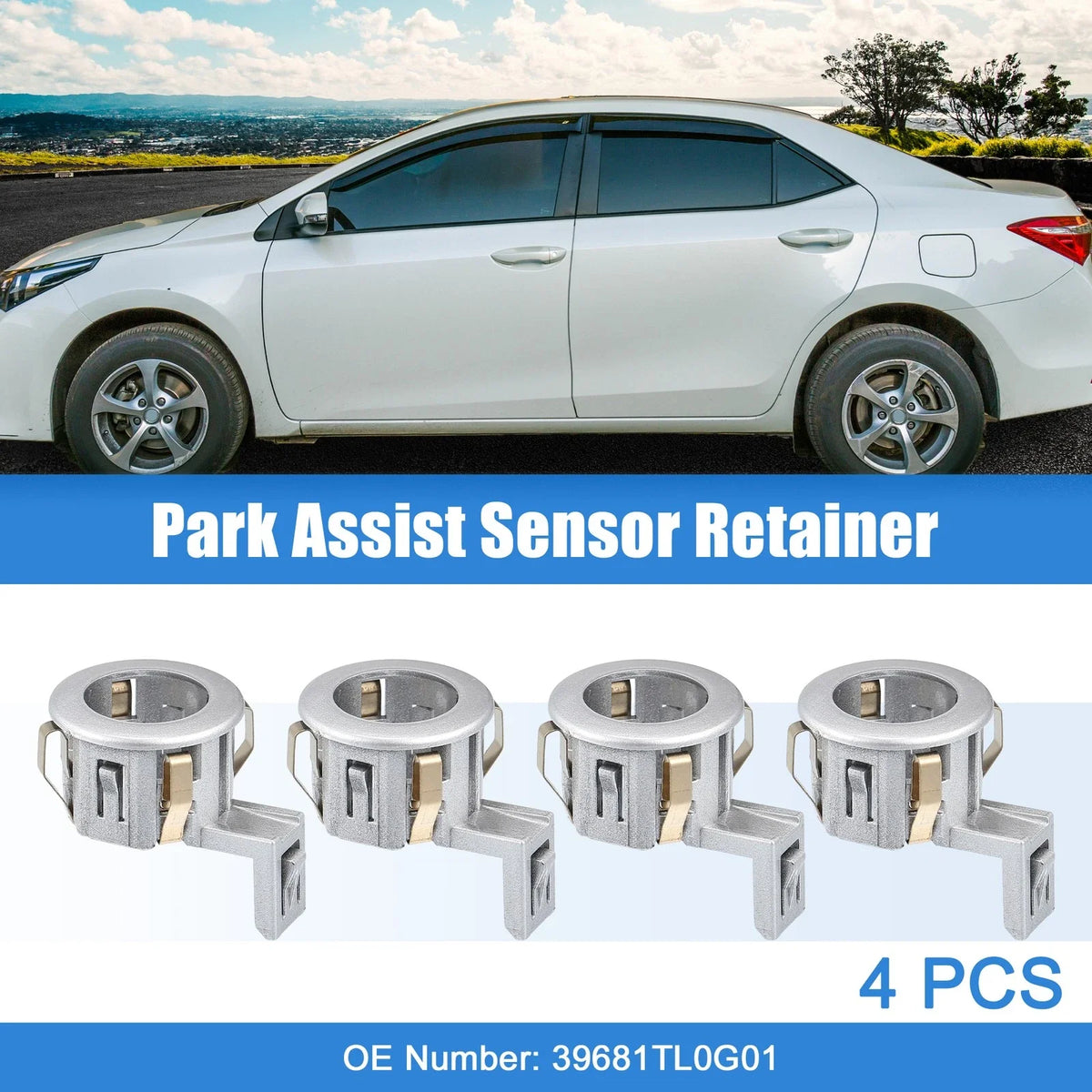 Set of 4 Parking Sensor Retainer Holders for Honda Odyssey (2011–2017)