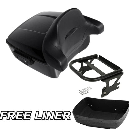 Mount Rack with Trunk Backrest Pad for Harley Electra 1997-2008