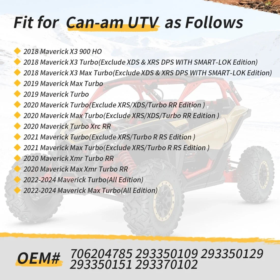 Front Left Bearing & Knuckle Spindle Kit for Can-Am Maverick X3 2017-2023