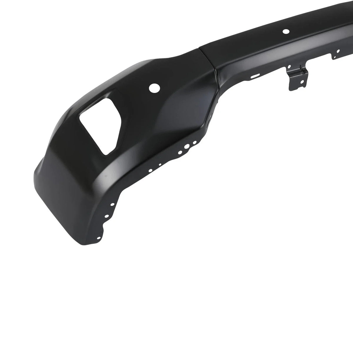 Front Face Bar Bumper for 2016-2018 Chevy Silverado 1500, Black, Sensor Holes