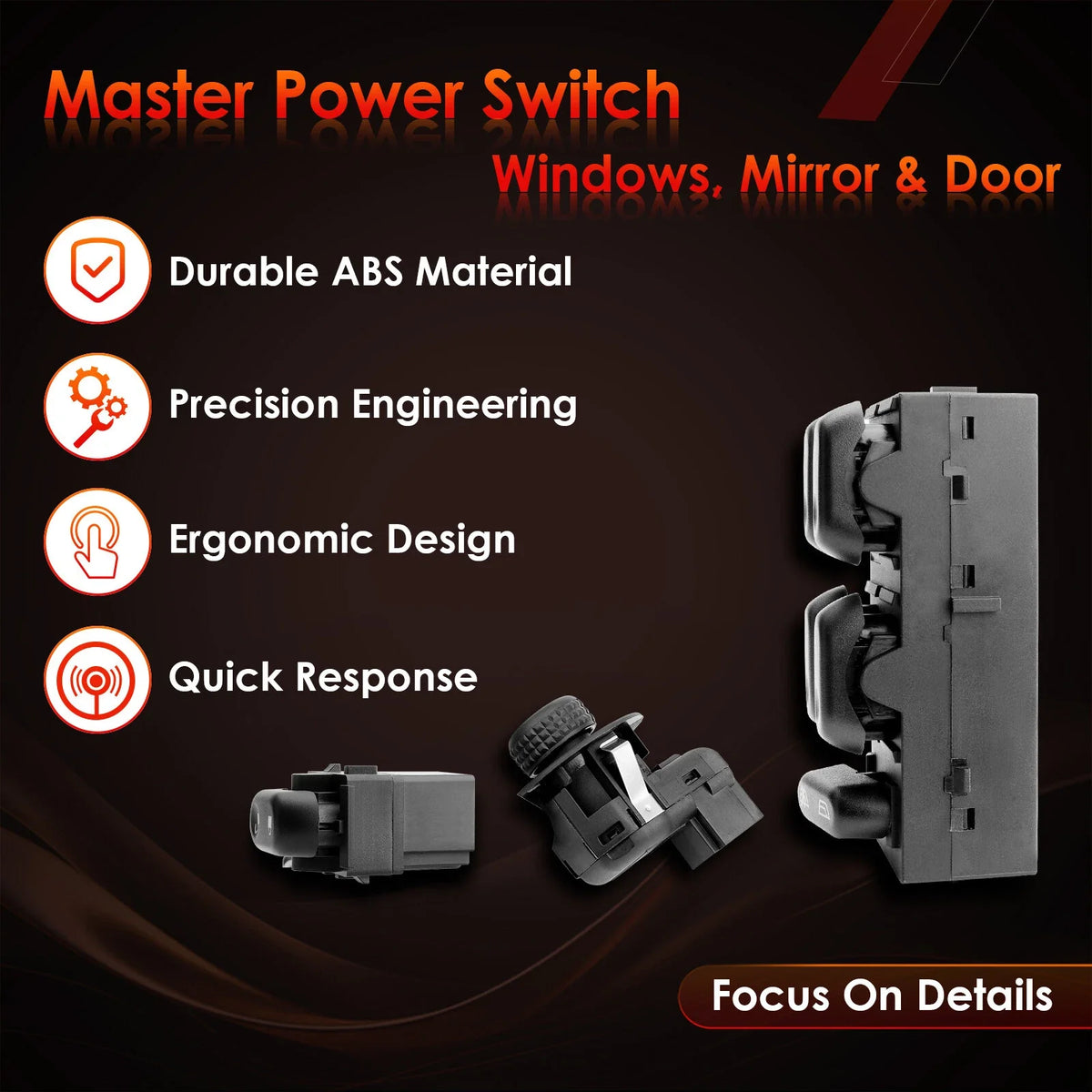 Master Power Window Mirror Lock Switch for F-150 (2004-2008)
