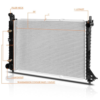 Aluminum Cooling Radiator for Ford Mustang 1997–2004 3.8L/3.9L AT DPI-2138