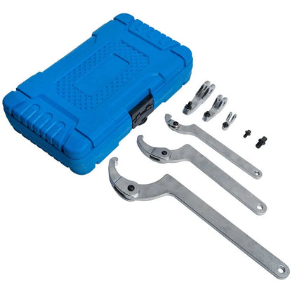 Hook Pin Spanner Wrench Tool Set 8pc Adjustable 35mm-120mm